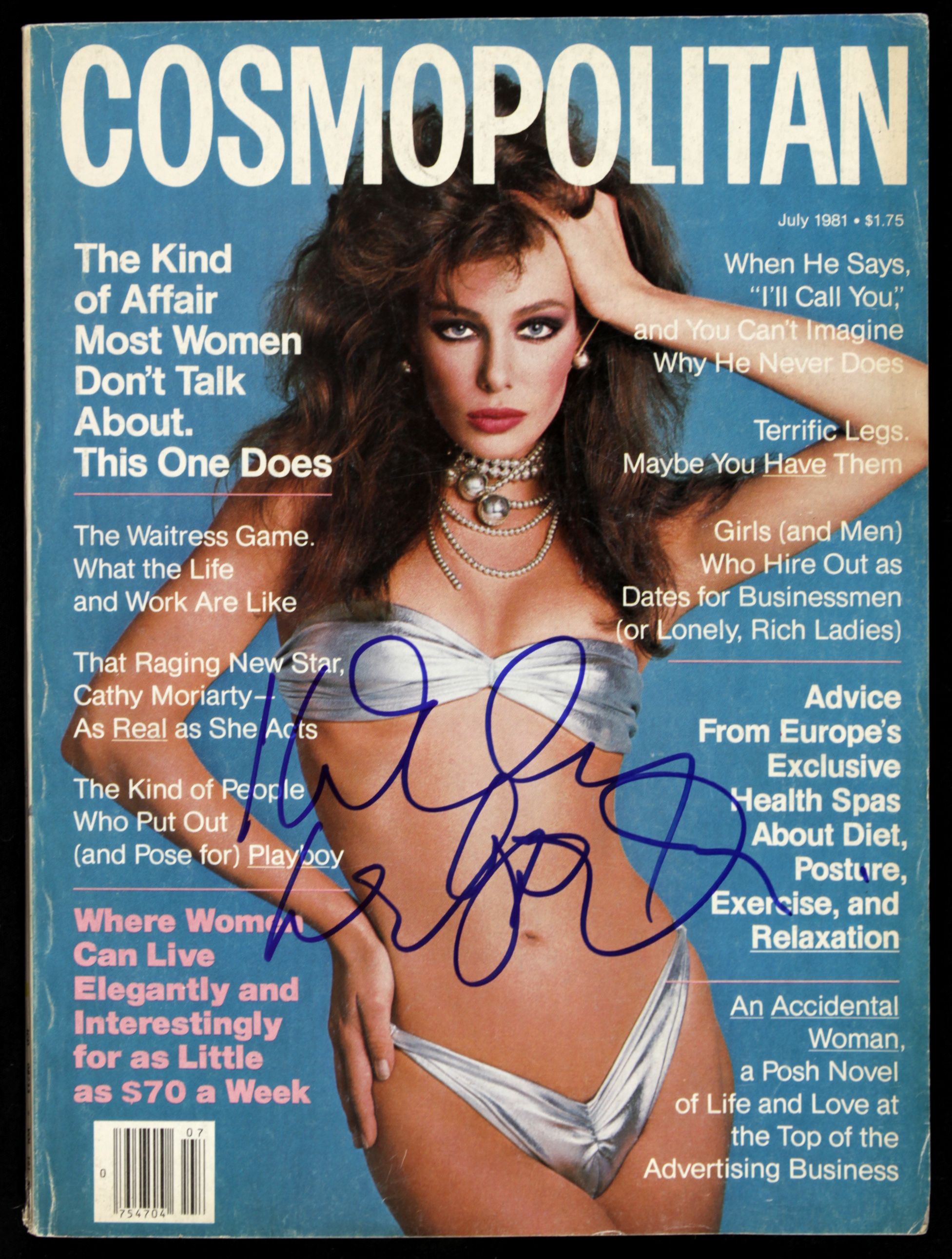 Lot Detail 1981 Kelly LeBrock Signed Cosmopolitan Magazine JSA