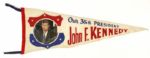 1960 John F. Kennedy Our 35th President Full Size 29" Photo Pennant 