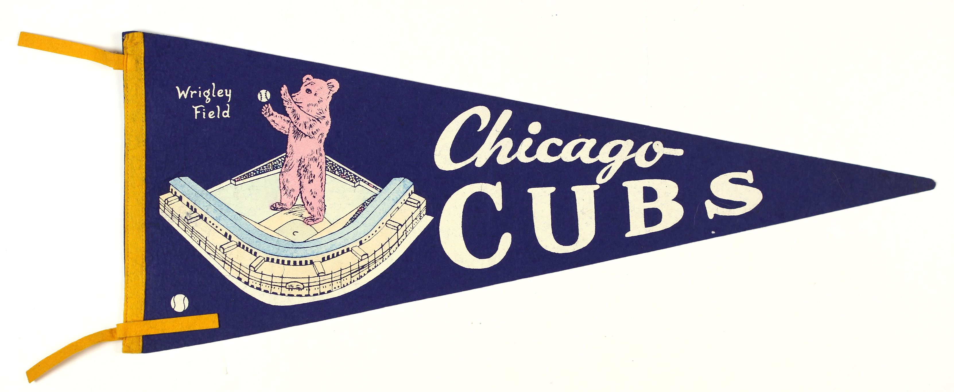 Vintage Chicago Cubs Wrigley Field Pennant