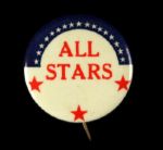 1950s-60s circa All Star 1.75" Pinback Button