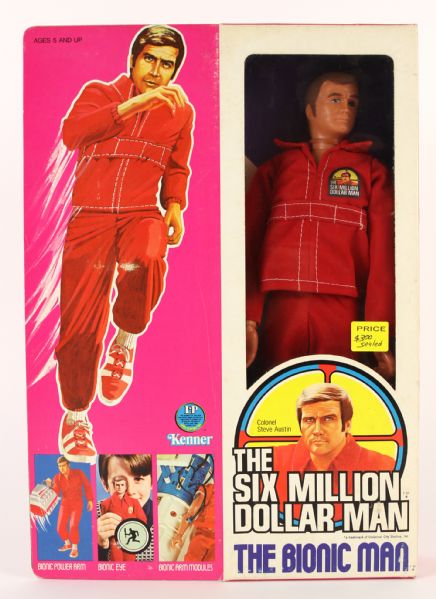 1975 Six Million Dollar Man Steve Austin 12" Action Figure MIB 