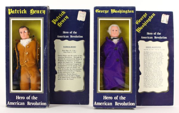 1974 RT Toys Heroes of the American Revolution Hale Washington Henry Revere