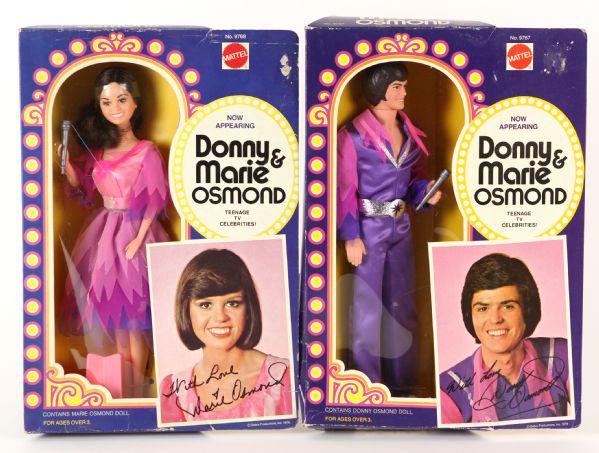 1976 Mattel Donny Osmond Marie Osmond Action Figures - Lot of 2 MIB