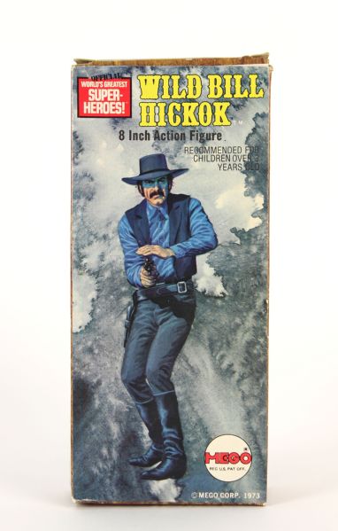 1973 Mego Wild Bill Hickok Worlds Greatest Superheores 8" Action Figure MIB