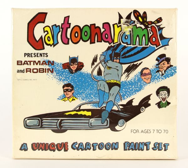 1977 Batman Robin Cartoonarama Paint Set MIB