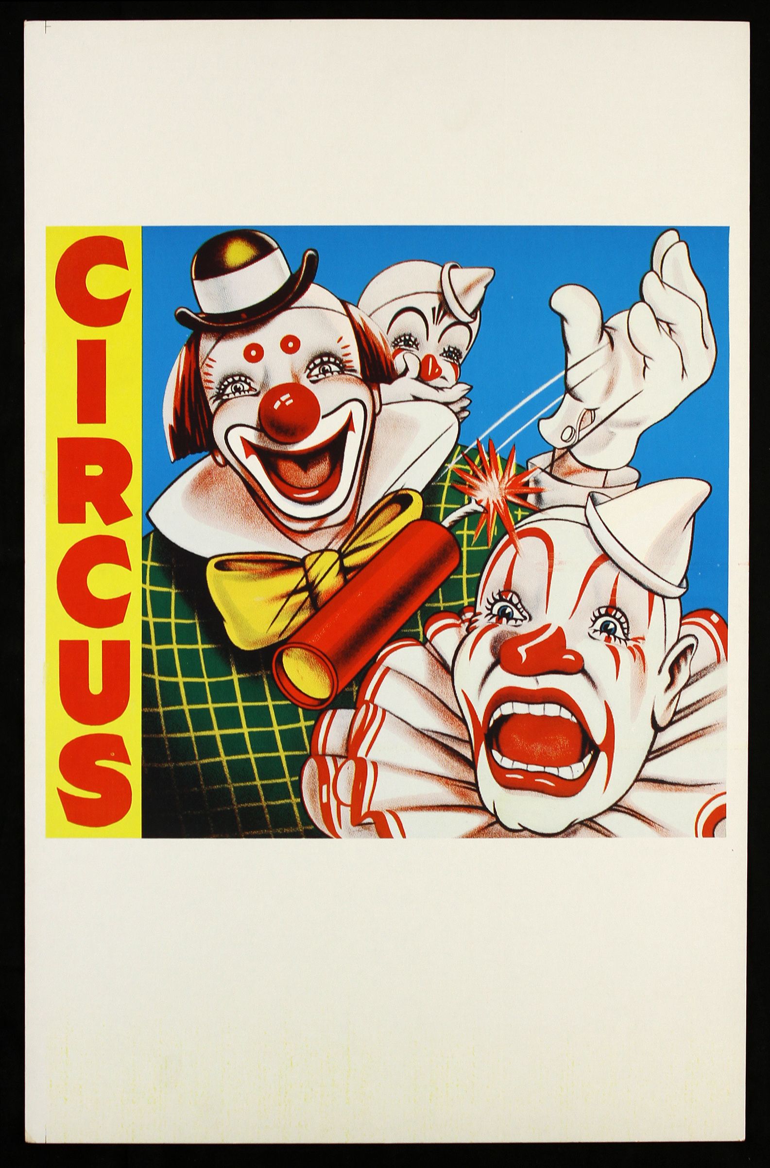 Lot Detail - 1940's circa Circus Poster Clowns Firecracker (14