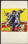 1940s circa All-Star Circus Acts Poster Elephants Clown (14" x 22")