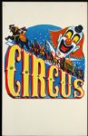 1940s circa Circus Poster Clown Parade (14" x 22")