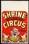 1940s circa William Kay Shrine Circus Poster (14" x 22")