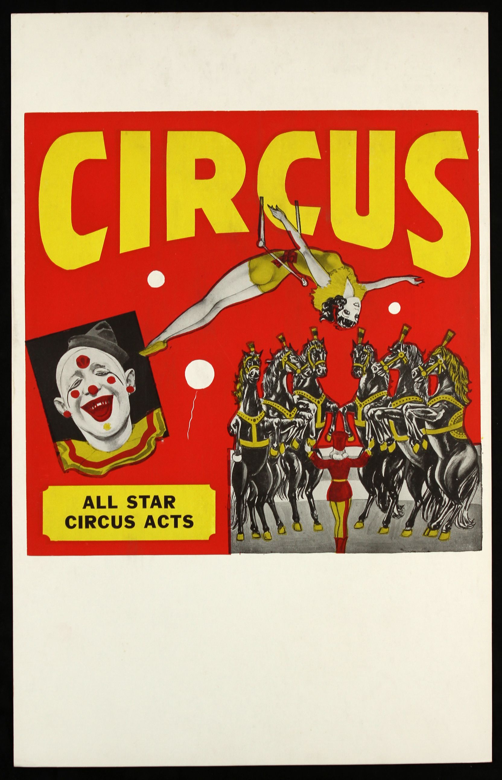 Lot Detail - 1940's circa All-Star Circus Acts Poster (14