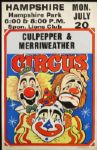 1940s circa Culpepper and Merriweather Circus Poster Cincinnati Ohio (14" x 22") 