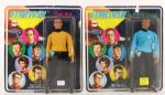 1974 Star Trek MOC Mego Action Figure - Lot of 4 w/ Captain Kirk, Dr. McCoy, Lt. Uhura & Klingon 