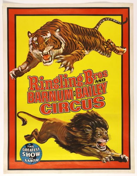 1970s Ringling Bros and Barnum & Bailey Greatest Show on Earth Circus Poster Collection - Lot of 9