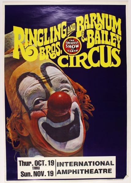 1935-90 - Ringling Bros. and Barnum & Bailey Circus The Greatest Show on Earth Poster Collection - Lot of 7