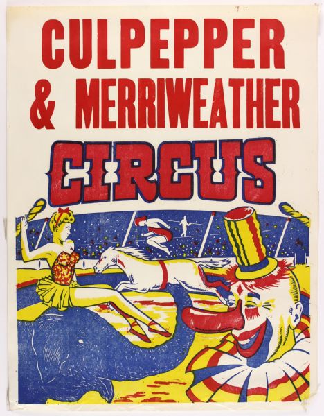 1980s Culpepper & Merriweather Circus 21" x 27" Poster - Lot of 3