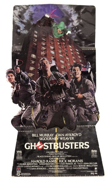 1985 Ghostbusters Promotional Video Store Counter Display 