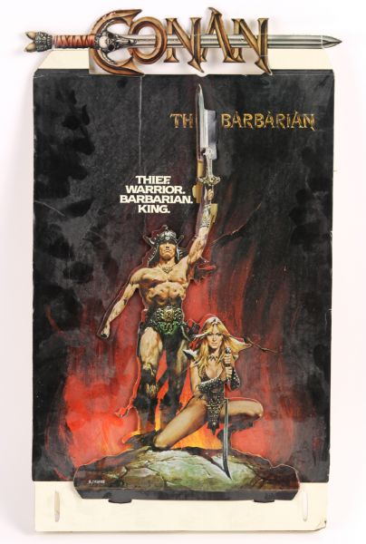 1982 Conan the Barbarian Promotional Video Store Counter Display
