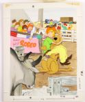 1974 Scooby Doo Where Are You Whitman Frame Tray Puzzle & Original Art Mock Up