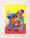 1981 Yosemite Sam Sticker Fun Book Original 13" x 17" Artwork