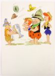 1970s circa Fred Wilma Pebbles Flintstone 9" x 13" Original Artwork 