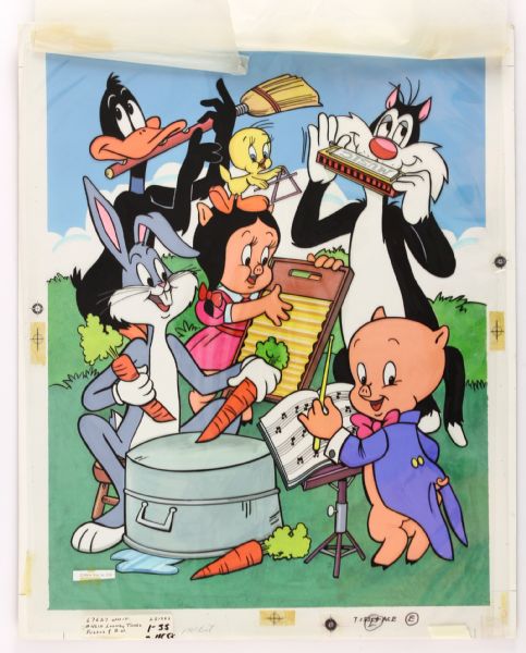 1976 Whitman Looney Tunes Original Artwork Puzzle Bugs Bunny Daffy Duck Tweety Porky Pig