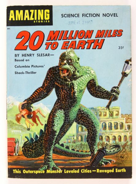 1957 Amazing Stories 20 Million Miles To Earth Novel 