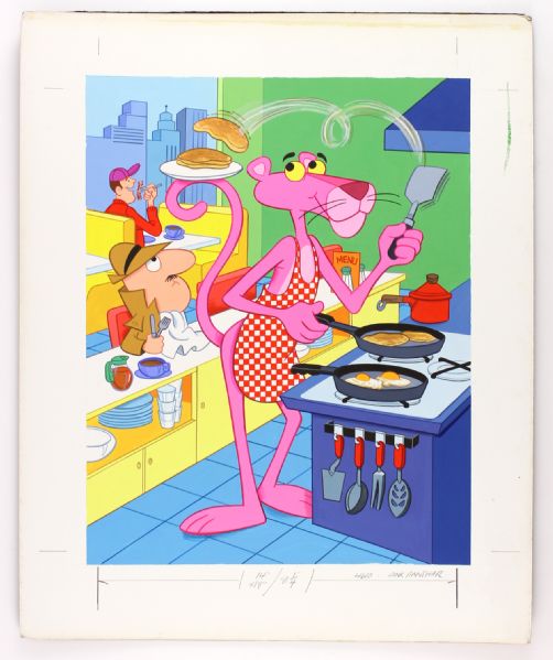 1980s circa The Pink Panther 20" x 25" Original Illusration