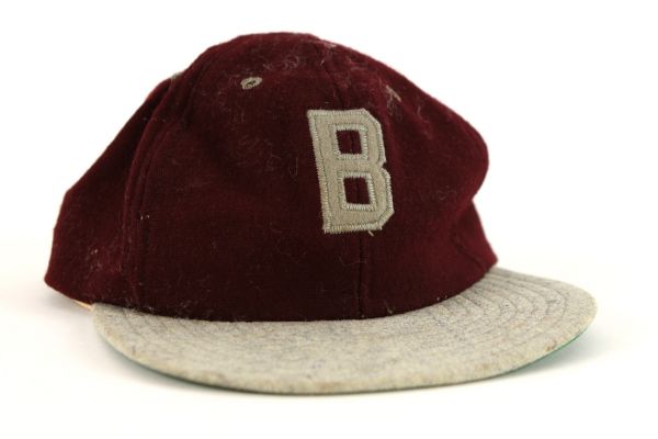 1960s circa "B" Fitted Wool Baseball Cap