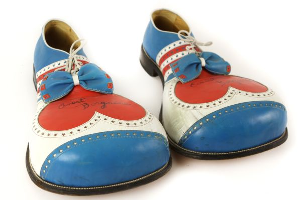 1970s circa Ernest Borgnine Signed Clown Shoes