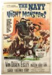 1966 The Navy vs. The Night Monsters Original 40" x 60" Movie Poster 66/139