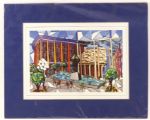 1990s circa Music Center Los Angeles Matted Print Numbered 8/500 (16" x 20") 