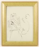 1995 Framed Art Drawings Paris - Lot of Four 