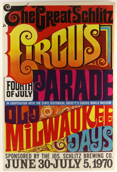 Lot Detail - 1970 The Great Schlitz Circus Parade Old Milwaukee Days ...