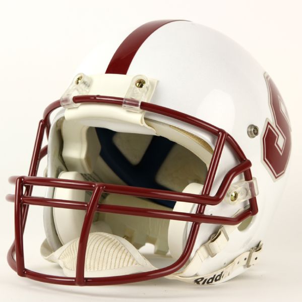 1990s circa Stanford Cardinal Game Worn Football Helmet (MEARS LOA)