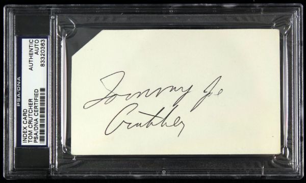 Lot Detail - 1964-72 Tommy Jo Crutcher Green Bay Packers Signed Index ...