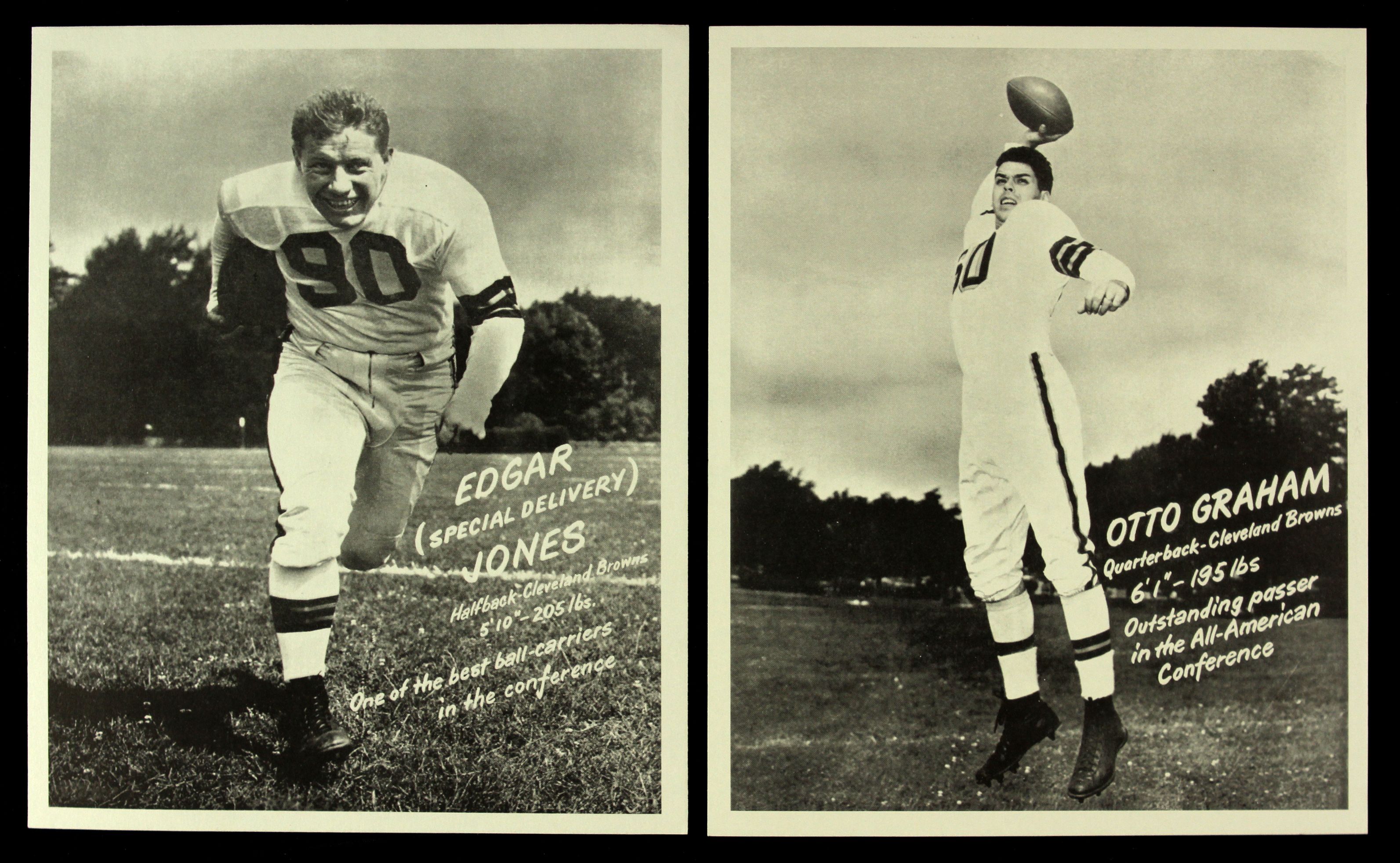 Lot Detail - 1949 SOHIO Cleveland Browns AAFC Set of 11 - Includes Graham  Motley Lavelli Groza