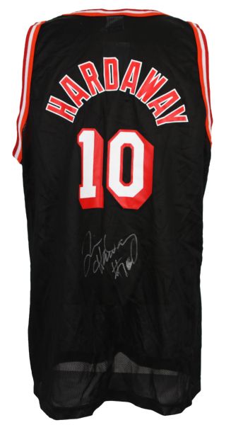 1996-2000 Miami Heat Signed Jersey Collection - Lot of 2 w/ Tim Hardaway & Pat Riley Signed Alonzo Mourning Jersey (JSA)