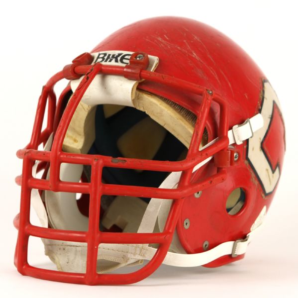 1986-87 Cornell Big Red #99 Game Worn Football Helmet (MEARS LOA)