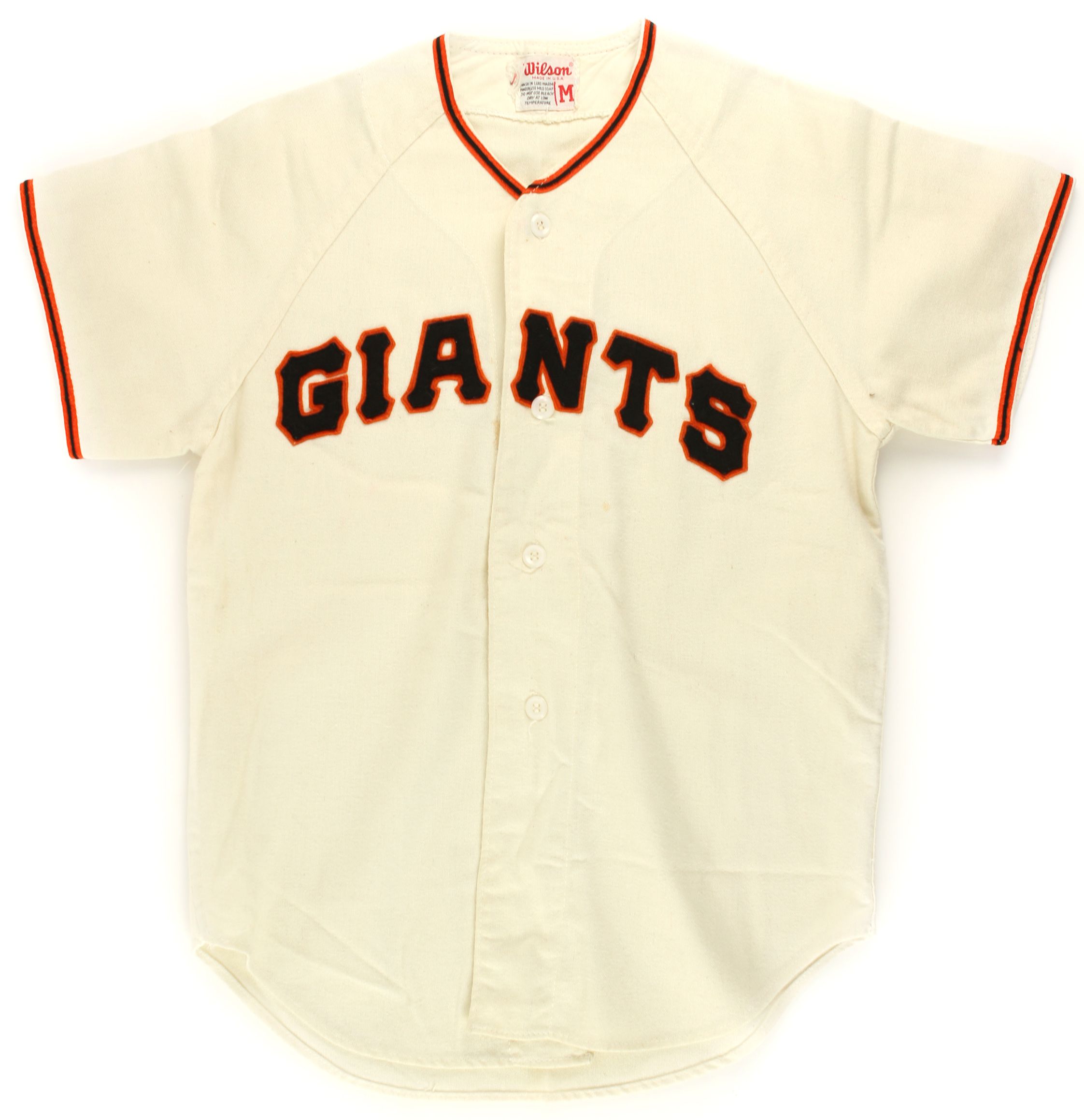 Lot Detail - 1967-73 San Francisco Giants #1/4 Batboy Home Jersey (MEARS  LOA)