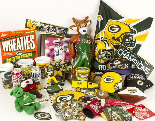 1970s-2000s Green Bay Packers Memorabilia Collection - Lot of 192 w/ Paul Hornung Signed Cut, Trading Cards & Much More