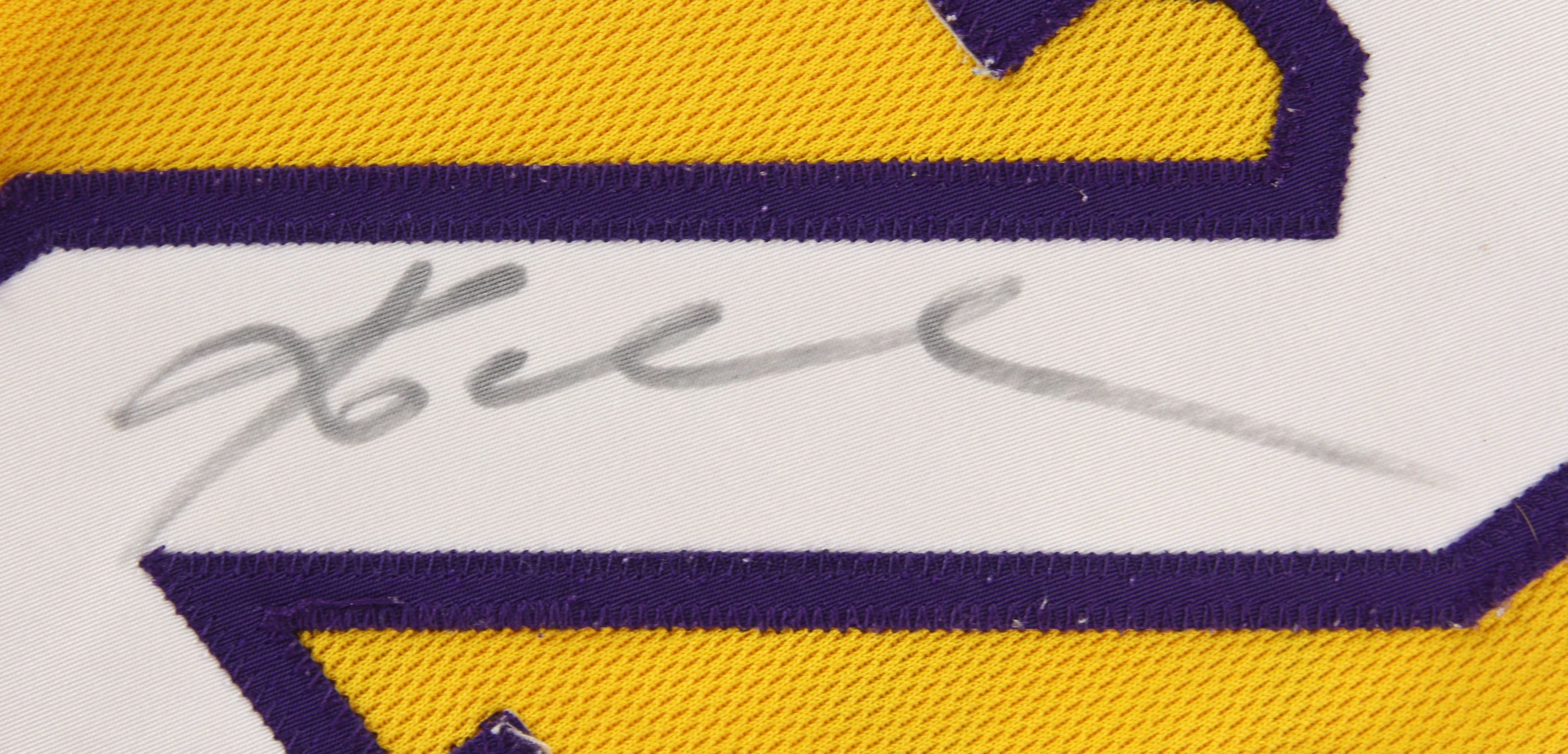 Lot Detail - Kobe Bryant Signed Los Angeles Lakers Throwback Jersey (JSA)