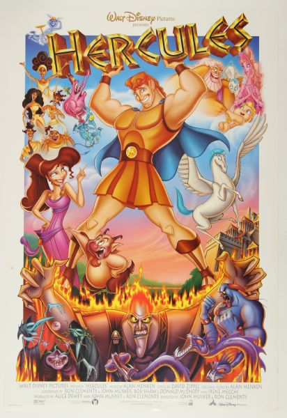 1997 Disneys Hercules Original Movie Poster 27" x 40" 