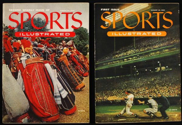 1954 Sports Illustrated Magazine Collection - Lot of First Four Issues