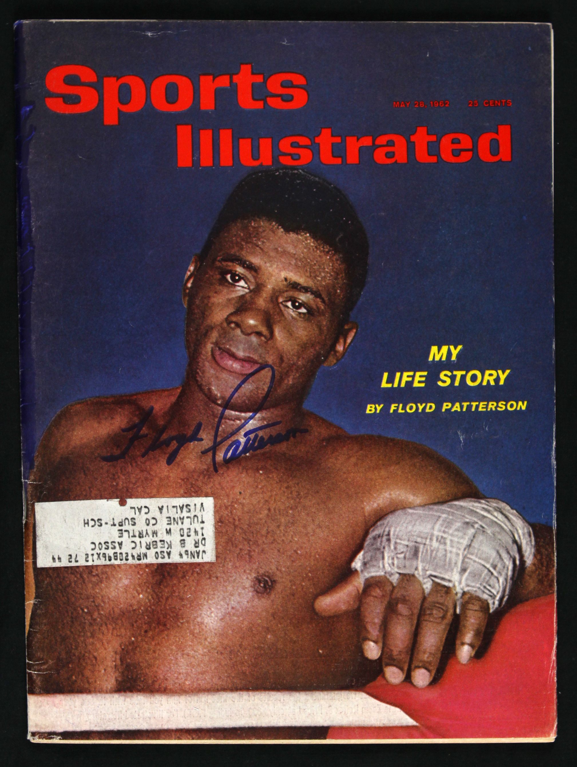 Lot Detail - 1962 Signed Floyd Patterson Sports Illustrated Boxing Hall ...