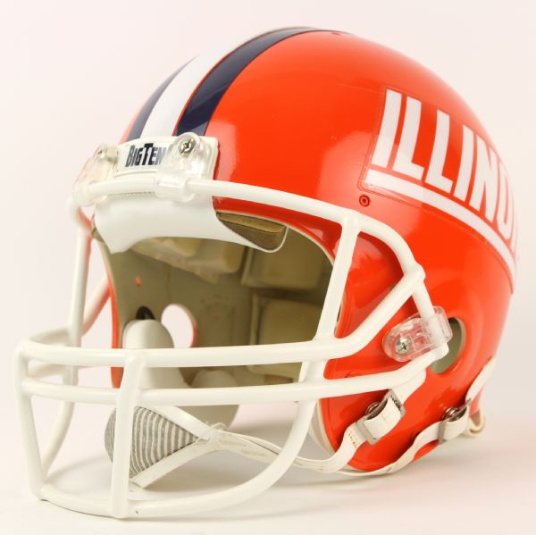 1990s Illinois Fighting Illini Game Worn Football Helmet (MEARS LOA)