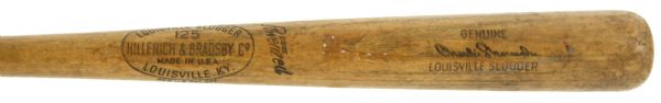 1961-64 Charlie Shoemaker Kansas City Athletics H&B Louisville Slugger Professional Model Game Used Bat (MEARS LOA)