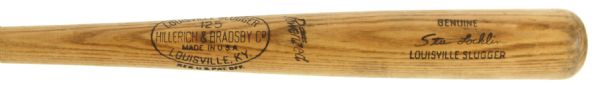 1955-56 Stu Locklin Cleveland Indians H&B Louisville Slugger Professional Model Game Used Bat (MEARS LOA)