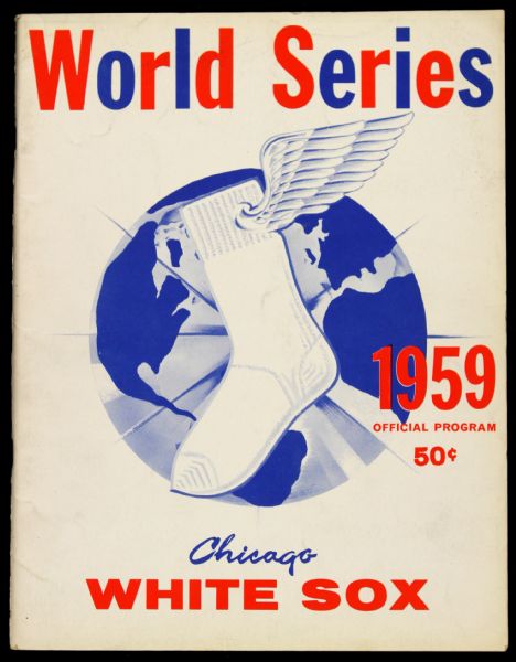 1959 Chicago White Sox Los Angeles Dodgers Comiskey Park Unscored World Series Program