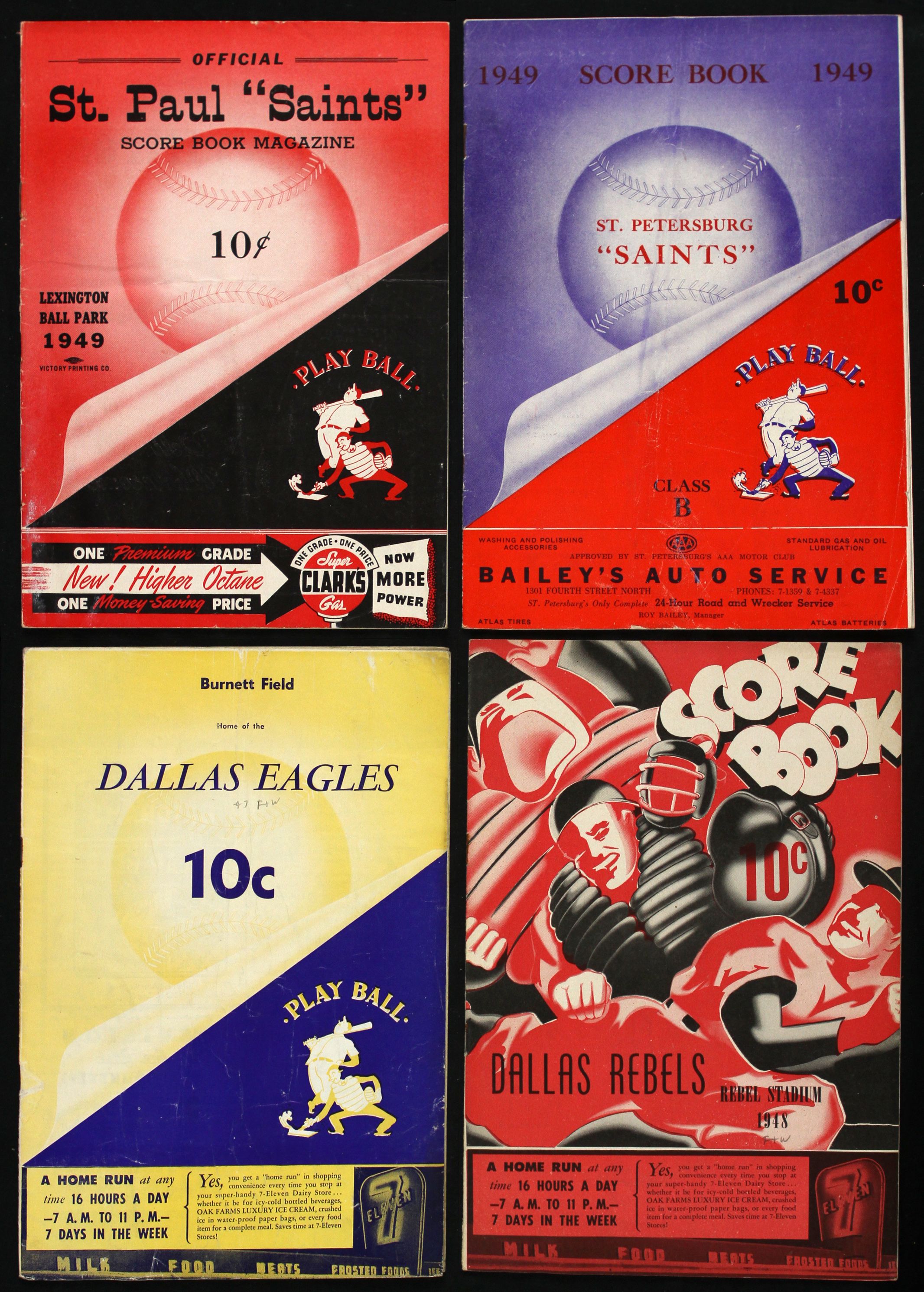 Lot Detail - 1941-62 Minor League Baseball Program ...