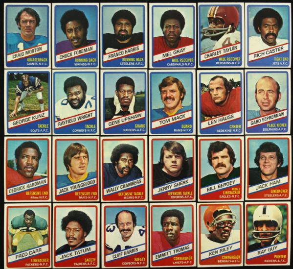 1976 Topps Wonder Bread Football Card Sets  (24 Cards Each Set) Lot of (10)